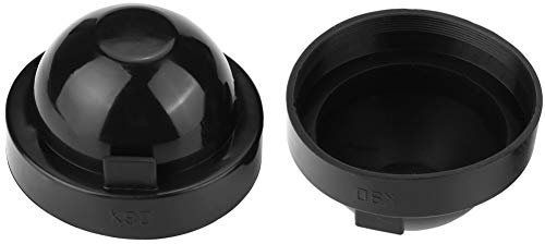 Akozon Scheinwerfer Staubschutzkappe, 2 Stück LED Staubkappe Staubkappen Set 90mm Schwarzer Gummi Dichtungskappe wasserdichte Autoscheinwerferkappe Glühlampe Staubschutz für Scheinwerfer
