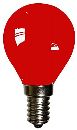 NCC-Licht 1 x LED Filament Leuchtmittel Tropfen 2W E14 farbig Rot 10lm
