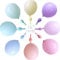 Luftballons Pastell 10 Zoll 100 Stück Luftballons Bunte Regenbogen Colored Latex Ballon für Geburtstag Einhorn Hochzeit Meerjungfrau Baby Partydekorationen