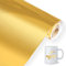 Jinsion 30.5 cm x 300 cm Oro Vinile Adesivo Cromato, Vinile Adesivo Carta Adesiva, Metallizzato Oro Permanente Vinile Fogli Adesivi