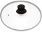 FOLI Tempered Glass Lid 26cm with Steam Vent-Fits interior diameter 24.8-25.5 cm Cast Iron Skillets - 26cm Universal Replacement Cover