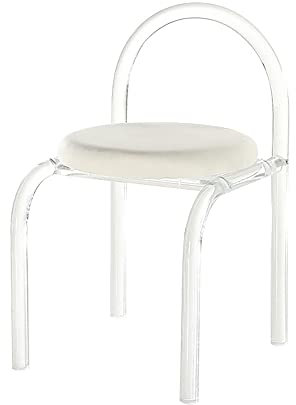 USBDMX Klar Acryl Stuhl, Transparent Makeup Stuhl Acryl Kristall Sitz In Klar Schuh Bank Mit Kissen St. Kunststoff Wohnzimmer Sitz