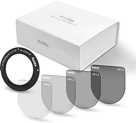 Haida Kit di Filtro Obiettivo Posteriore ND8 ND16 ND64 ND1000 con Anello Adattatore Set di Filtri a Densità Neutra per Obiettivo Samyang AF 14mm F2,8 RF per Canon RF