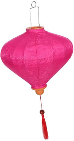 jojofuny Vietnamesische Laterne: Vintage Lampions Chinesische Laternen Handgemachte Stofflaterne mit Blütenmuster für Hochzeiten, Außendekoration, Chinesisches Neujahr, Garten, Feierlichkeiten