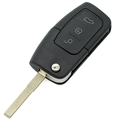 BROVACS Replacement Key Shell Compatible with FORD 3 Button Keyless Entry Flip Remote Key Case Fob SS720