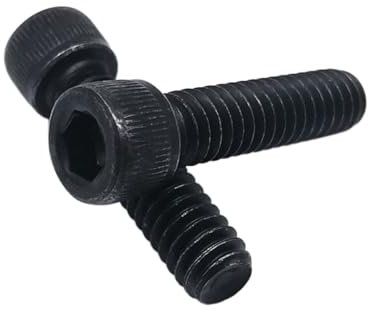 10 Uds UNC 1/4-20 rosca gruesa estándar grado negro 12,9 aleación de acero hexagonal cabeza Allen tornillo (Color : 5/8, Size : 1/4-20)