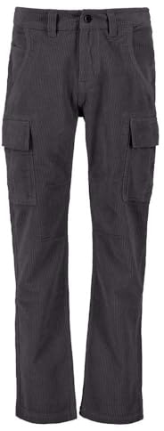 Alpha Industries Agent Cord Cargohose für Herren Vintage Grey