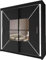ZIUSA Sliding Door Wardrobe For Bedroom - (Black, 180CM)
