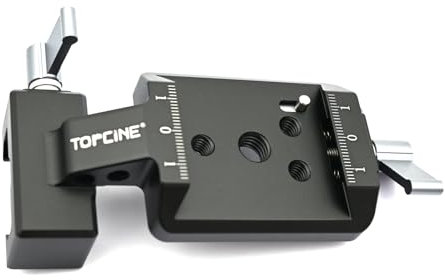 TOPCINE Vertikale Kamerahalterung DJI RS2/RS3/RS3 PRO, Schwarz, Aluminium und Edelstahl, Gimbal Montage, für YouTube Shorts, IG, Tiktok, Vertikale Aufnahmen