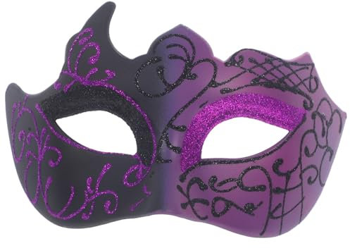 VICASKY Maske Für Maskerade Und Halloween Bunte Handgefertigte Halbmaske Für Fasching Kostümparty Und Cosplay Leicht Und Angenehm Zu Tragen Für Verschiedene Anlässe