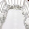 Aocase Bettschlange Knotenkissen Kantenschutz Knotenkissen Zierkissen Bettschlange Baby Seitenschläferkissen Bettumrandung Kantenschutz Stillkissen Baby,No04,2.5 m