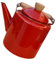 Amosfun Emaille-wasserkocher Retro-teekessel Für Herd Kochendes Wasser Mit Holzgriff Heißteekanne Für Tee Kaffee Haferbrei