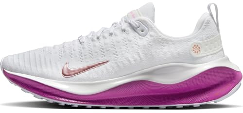 Nike InfinityRN 4 Damen Straßenlaufschuh, White/MTLC Red Bronze-Hot Fuchsia, 37.5 EU
