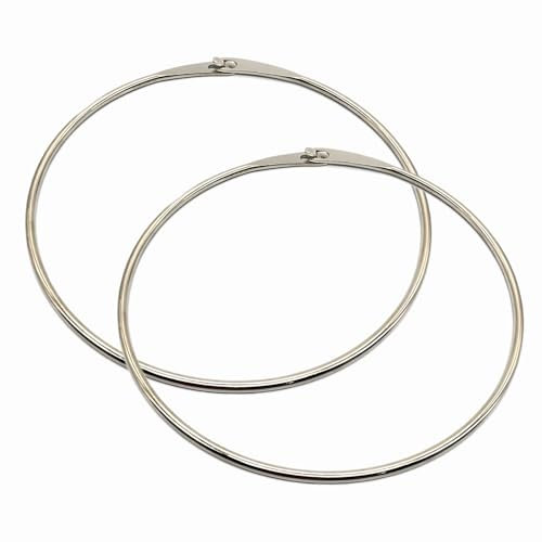 Landrain 2 Stück Schlüsselring Groß, 150 MM Schlüsselringe Groß, Schlüsselbund Ring mit Schnellverschluss