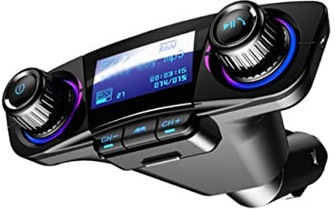 SOLUSTRE Multifunktionaler Audio Player Für Fahrzeuge Player Mit USB Freisprechfunktion Tragbarer Fahrzeug Audio Player Schwarz