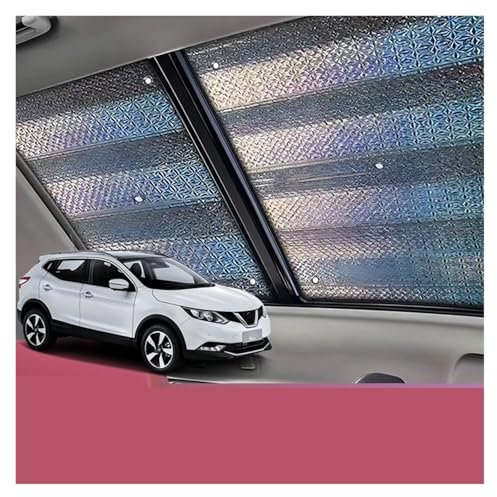 Cortinas Solares Coche Parasol Techo Corredizo Adecuado para Nissan para Qashqai J11 2016~2020 Techo Panorámico Automóvil 1X Parasol Ventana con Protección Térmica Parasoles
