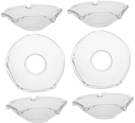 HEATSHAKING Kerzentropffänger Aus Glas 7X7X2Cm Tropfschutz Für Stabkerzen Wiederverwendbar Kerzenwachsschutz Für Hochzeit Restaurant Und Meditation