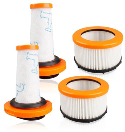 LHYNEE Ersatzteile Staubsauger Filter für Rowenta X-FORCE FLEX 9.60 und X-NANO ESSENTIAL RH20xx RH2078 RH2037 RH2038 RH2039 RH20C2, 2 Schaumstofffilter + 2 Motorfilter für ZR009010,ZR009012