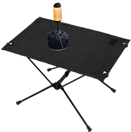 Hqunjikp Table pliante de camping – Table de cuisson de randonnée – Accessoires de camping portables, meubles de plage en plein air pour pique-nique, barbecue, randonnée