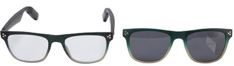 Dpofirs Brille mit Geräuschunterdrückungstechnologie, Ideal für Verschiedene Gesichtsformen und -Stile, PC+ABS, Braun