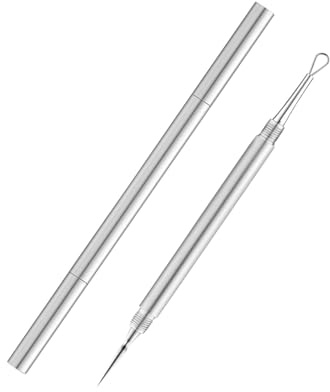 Pickel Ausdrücken Werkzeug,Mitesserentferner Edelstahl Lanzettennadel | Akne Komedonenquetscher Pickelentferner Mitesser Entferner Blackhead Remover Milien Entfernen Nadel,für Comedone Extractor