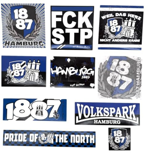 1887 Streetwear Hamburg Stickermix No. 2
