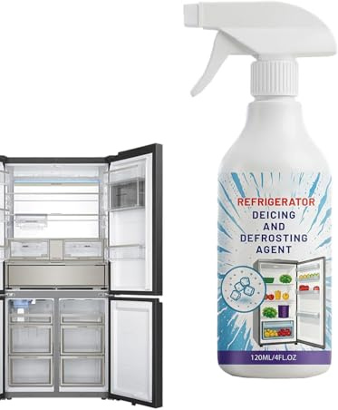 Dégivreur rapide pour congélateur - Flacon pulvérisateur - Dégivrant liquide - Dégivrant liquide - 120 ml - Application universelle pour appareils ménagers - Refroidissement intérieur - Entretien