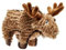 TOUGH KAMERUN Hundespielzeug, Kuscheln, Spielen, 29 cm, Elch