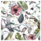 murando - Tapete selbstklebend 10m Wandtattoo dekorative Möbelfolie Dekorfolie Fotofolie Panel Wandaufkleber Wandposter Wandsticker - Tropische Blätter Blumen Pflanzenmotiv b-C-0242-j-a