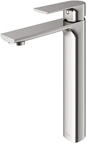VIGO Norfolk Vessel Badezimmer-Wasserhahn gebürsteter nickel