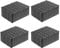 JOMAFA - JUEGO DE 4 TACOS DE GOMA 160 x 120 x 80 mm ALTURA PARA ELEVADORES DE COCHE UNIVERSAL COMPATIBLE CON ravaglioli, corghi, omnc...