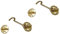 QCAA Forged Brass Cabin Hook Latch & Eye, 3, Vibrated Brass, 2 Pack, Made in Taiwan
