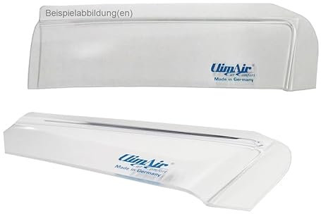 ClimAir Windabweiser vorne (mit ABE) 03-1514, Farbausführung: glasklar - Set mit Parkscheibe - Kompatibel für FIAT Panda 141 Fließheck