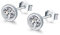 Shuxin Silber Damen Ohrstecker Ohrringe, 925 Sterling Silber Zirkonia Ohrstecker Ohrringe, Silber Unisex 6mm Klein Schlafen Knorpel Ohrstecker mit 5A Zirkonia, Kommt in Schmuck Geschenk Box