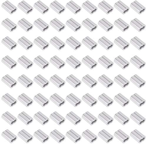 Swpeet Lot de 200 manchons à sertir en aluminium de 1,2 mm pour câble métallique et câble ou toute autre chose nécessitant un câble solide