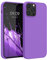 kwmobile Handyhülle für iPhone 12 Pro Max Hülle, für iPhone 12 Pro Max Case - Hülle Silikon - kabelloses Laden - Orchidee Lila