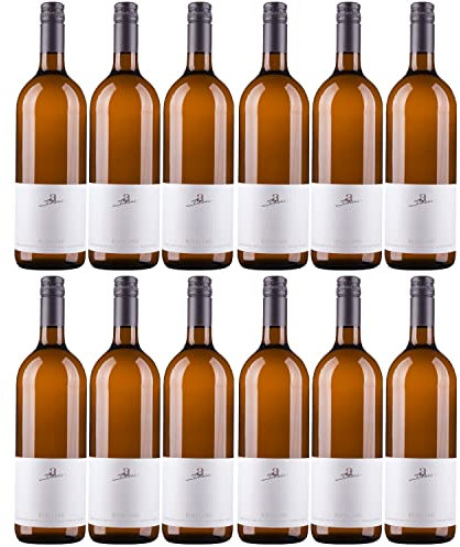 A. Diehl Riesling Weißwein Wein halbtrocken QbA Literflasche I FeinWert Paket (12 x 1,0l)