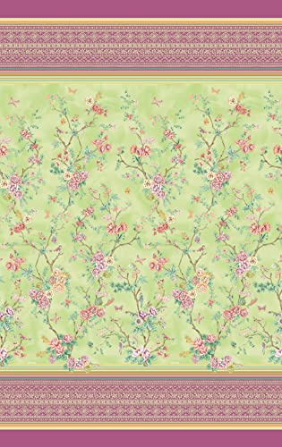 Bassetti Foulard, Baumwolle, GRÜN, 350x270