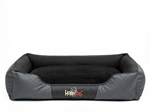 Bjird Hundebett - Hundekorb für kleine mittelgroße & große Hunde - Hundekissen - Hundesofa - Bezug abnehmbar und waschbar - Exclusive - Größe: - Graphit
