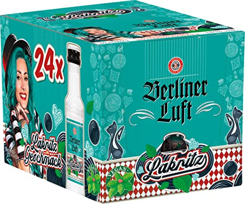 24 x Berliner Luft Lakritz Pfefferminzlikör mit Lakritz a 20ml 18% Vol.