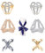 6 Stück Halstuch Clip, Schal Clip Schnalle, Goldene Schalschnalle, Modisch Schal Clips, Für Damenschals Und Seidenschals Verwendet (Silber + Gold)