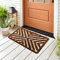 Roseley Wire & Coir Door Mat 40 x 60cm Heavy-Duty Boot Scraper 100% Natural Doormat Entrance Rug Indoor Outdoor (Patttern03)