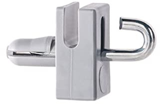 EMFA Spanndrahthalter mit Hakennagel Schwarz 5 Stück Kunststoff Drahthalter für Maschendrahtzaun Zaunzubehör mit Hakenbolzen