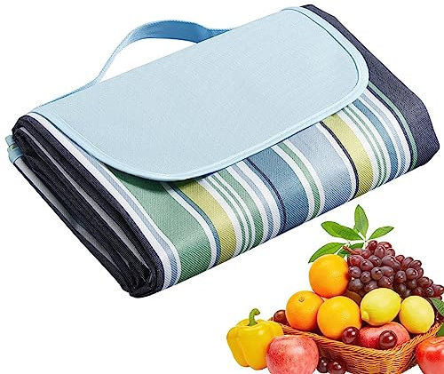 Youpo Picknickdecke Extra Groß | Outdoor-Teppich | Stranddecke | Wasserdicht Und Sanddicht, Tragbar Und Platzsparend, Für Gras, Picknickdecken, Gras, Sand, I Freien