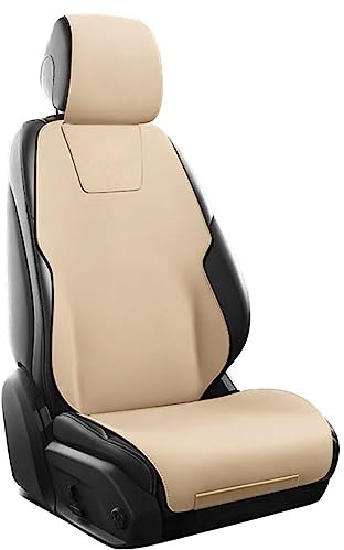 QLASIC Autositzbezüge für BMW 2er F46 Gran Tourer 2er GT 2015-2022, Ultradünnes Wildleder Auto Sitzbezüge Set, Vorne Hinten Sitzschoner Wasserdichter Langlebig Bequem Zubehör,C Beige