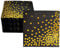 CEILIWEN Lot de 100 serviettes jetables noires et dorées 33 x 33 cm