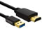 Znoogrn Câble USB vers HDMI, USB 3.0 mâle vers HDMI mâle répartiteur de câble, câble USB vers HDMI câble câble HD 1080p moniteur affichage audio vidéo convertisseur - 2 m, noir