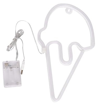 DOITOOL Led Eiscreme Neonlicht Dekoratives Kreatives Schlafzimmerlicht Umweltfreundliches Langlebiges Stilvolles Design Für Party Und Zimmerdekoration
