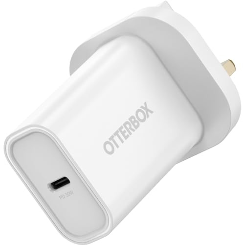 OtterBox Standard UK 30W USB-C PD Wall Charger, White | Ultra-Durable Fast Charger for Smartphone & Tablet, Drop Tested