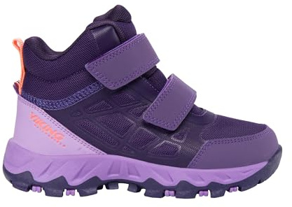 Viking Unisex Kinder Track Mid Wp 2v Walking Shoe, Aubergine Lilac, 33 EU